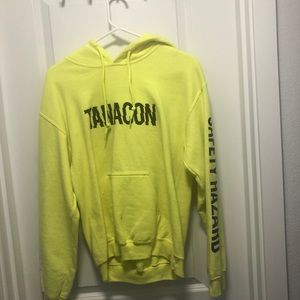 Tanacon neon green hoodie